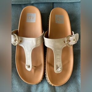 Worn Once~Dolce Vita Women's Tan Sandals with Gold Buckle
